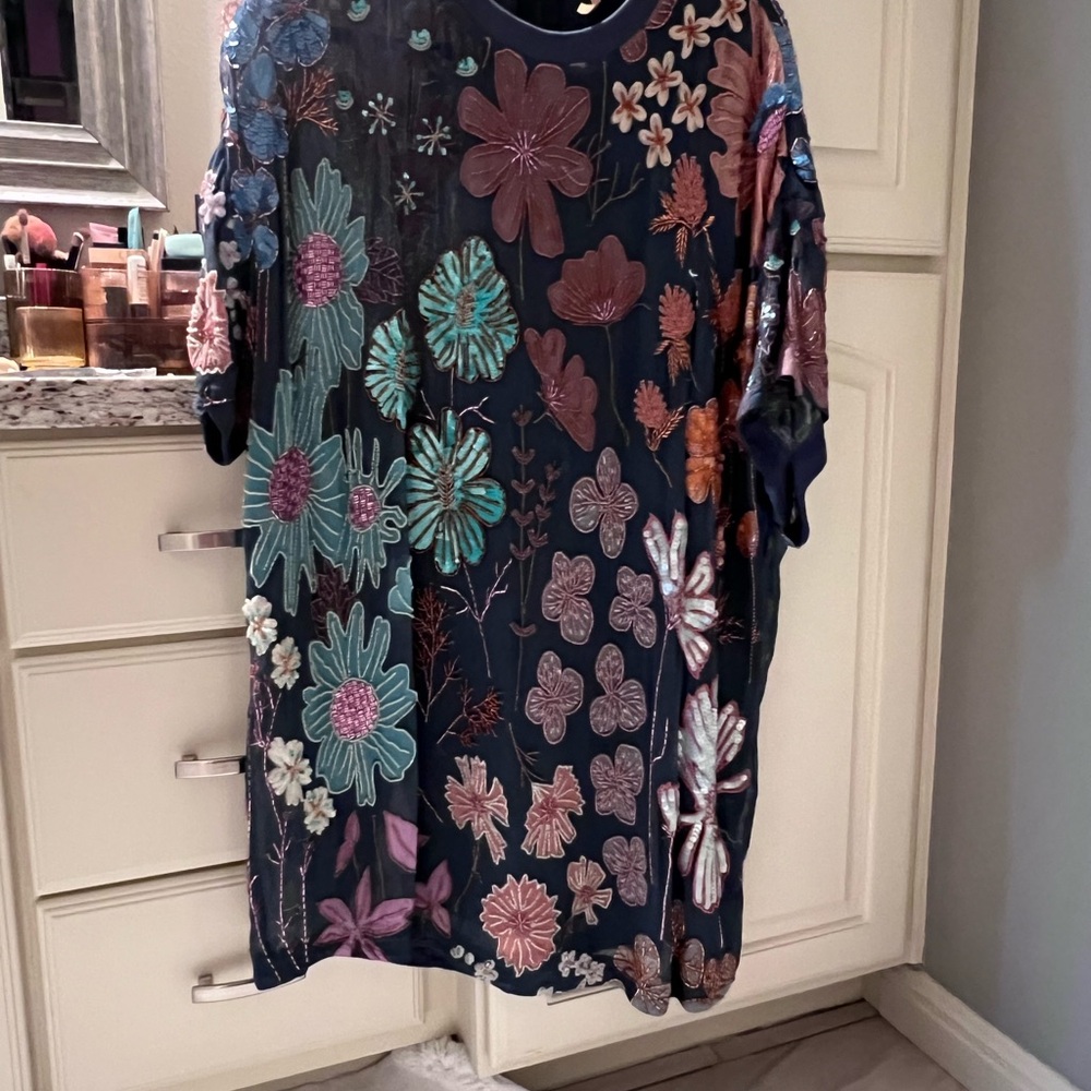 Selling Free People Jewel Mini Dress in Zenon Blue. Worn twice. Non-smoking.